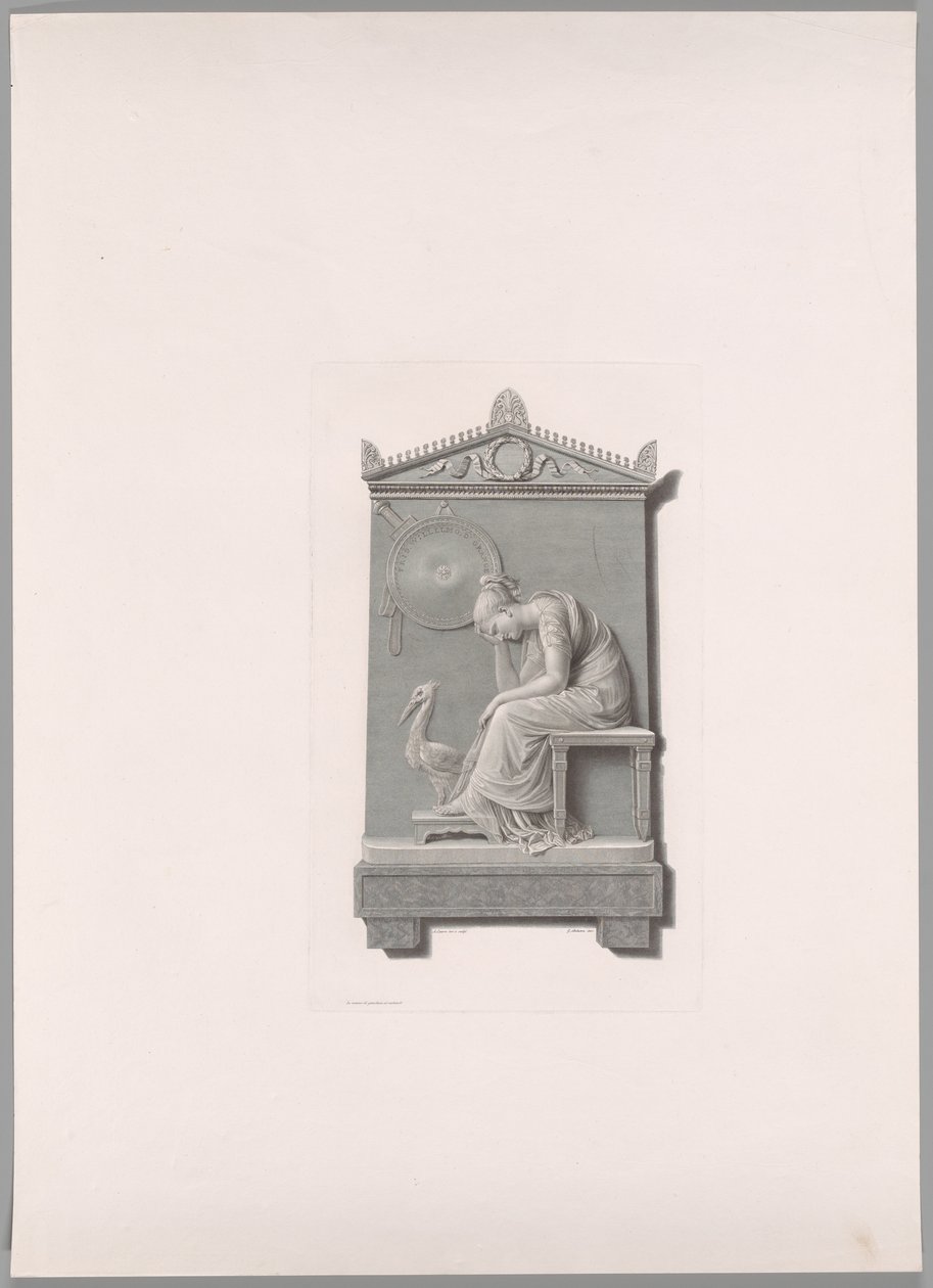 Grabdenkmal von Prinz Wilhelm von Oranien-Nassau, aus Oeuvre de Canova von Antonio Canova