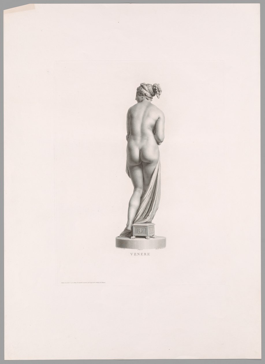 Venus, Rückansicht, aus Oeuvre de Canova von Antonio Canova