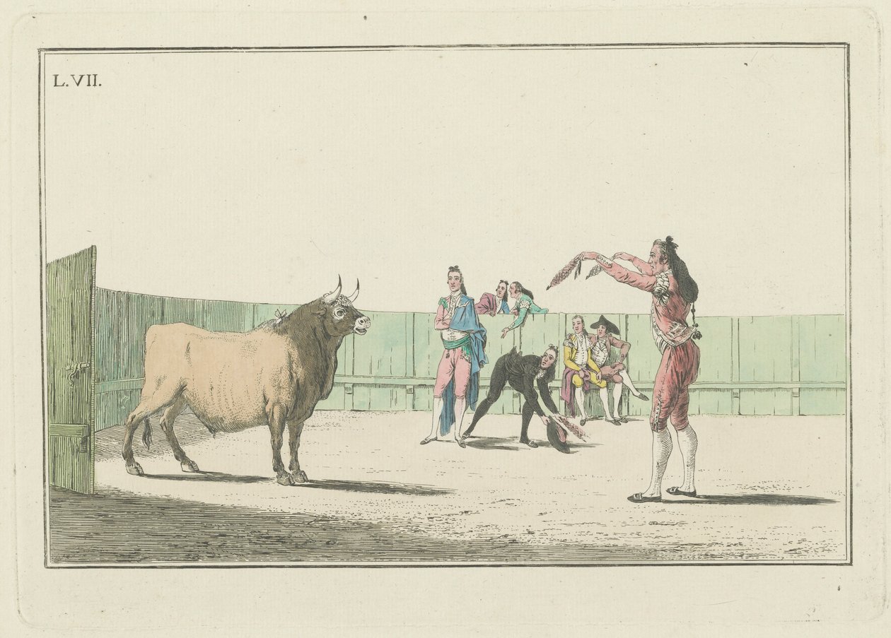 Tafel VII, aus der Serie Colección de las principales suertes de una corrida de toros von Antonio Carnicero