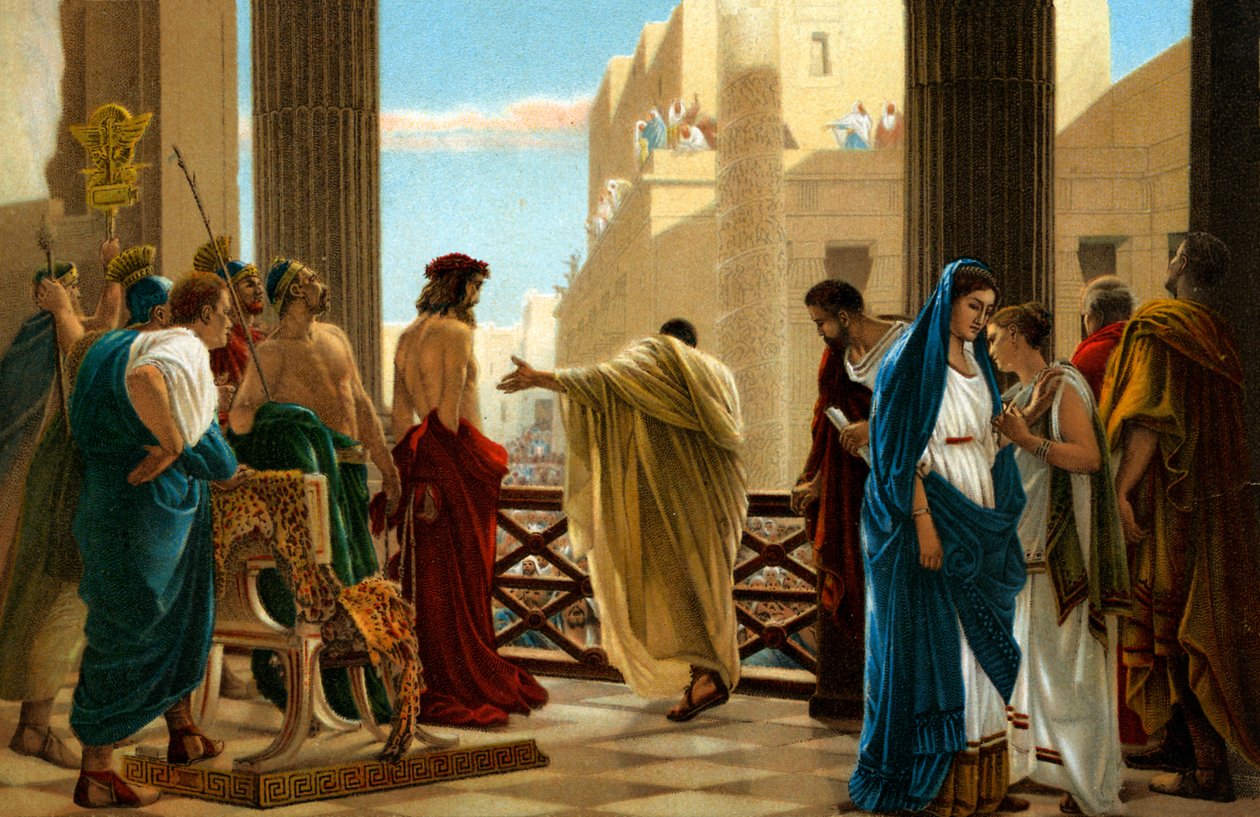 Ecce Homo, nach einem Gemälde von Antonio Ciseri - Bibel von Antonio Ciseri