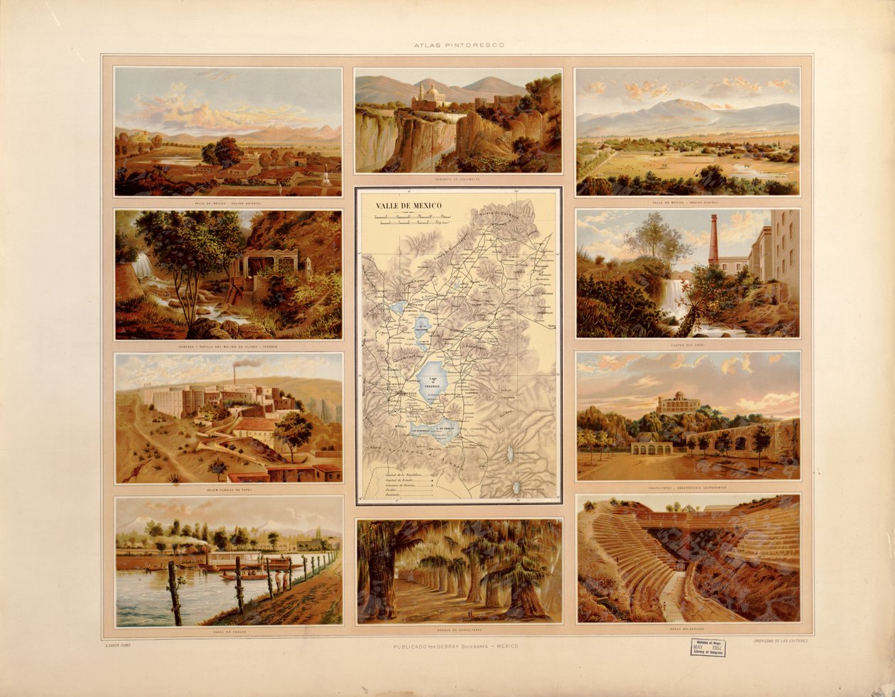 Atlas pintoresco e histórico de los Estados Unidos Mexicanos von Antonio García Cubas