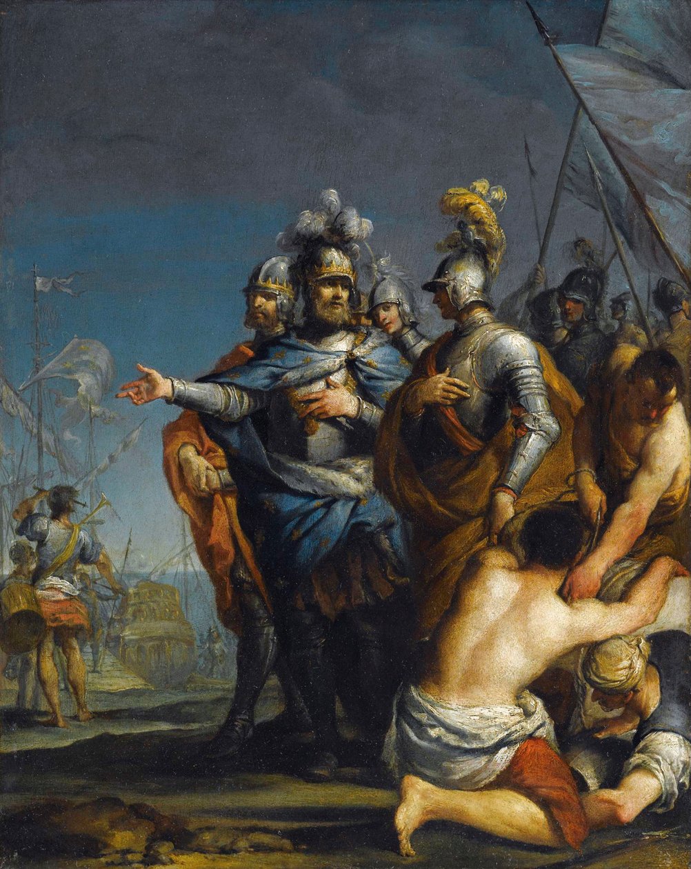 Saint Louis bricht zum Kreuzzug auf von Antonio Gionima