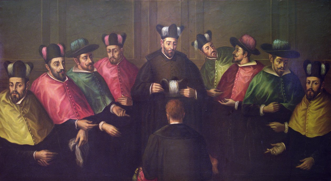 Platzierung der Doktorbirette von Antonio Martinez Anaya