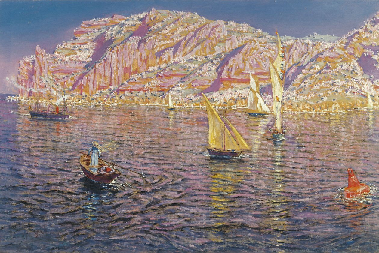 Blick auf die Bucht von Palma de Mallorca von Antonio Munoz Degrain