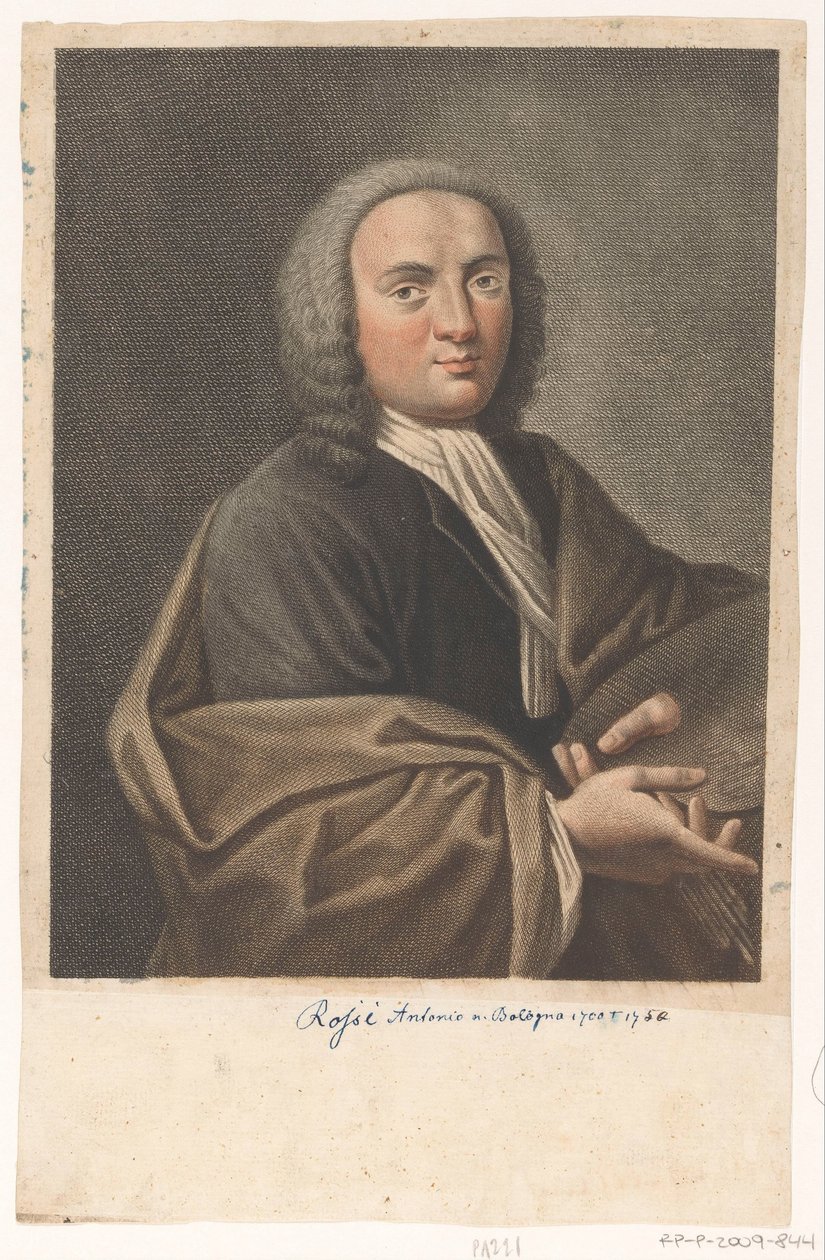Porträt des Künstlers Antonio Rossi von Antonio Pazzi
