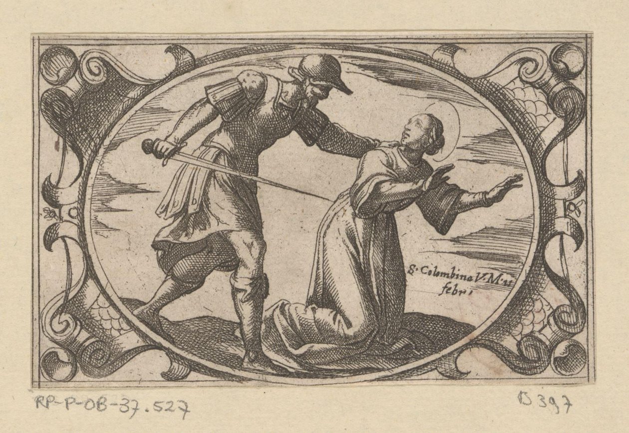 Die heilige Columbina, Tochter des heiligen Austerius von Antonio Tempesta