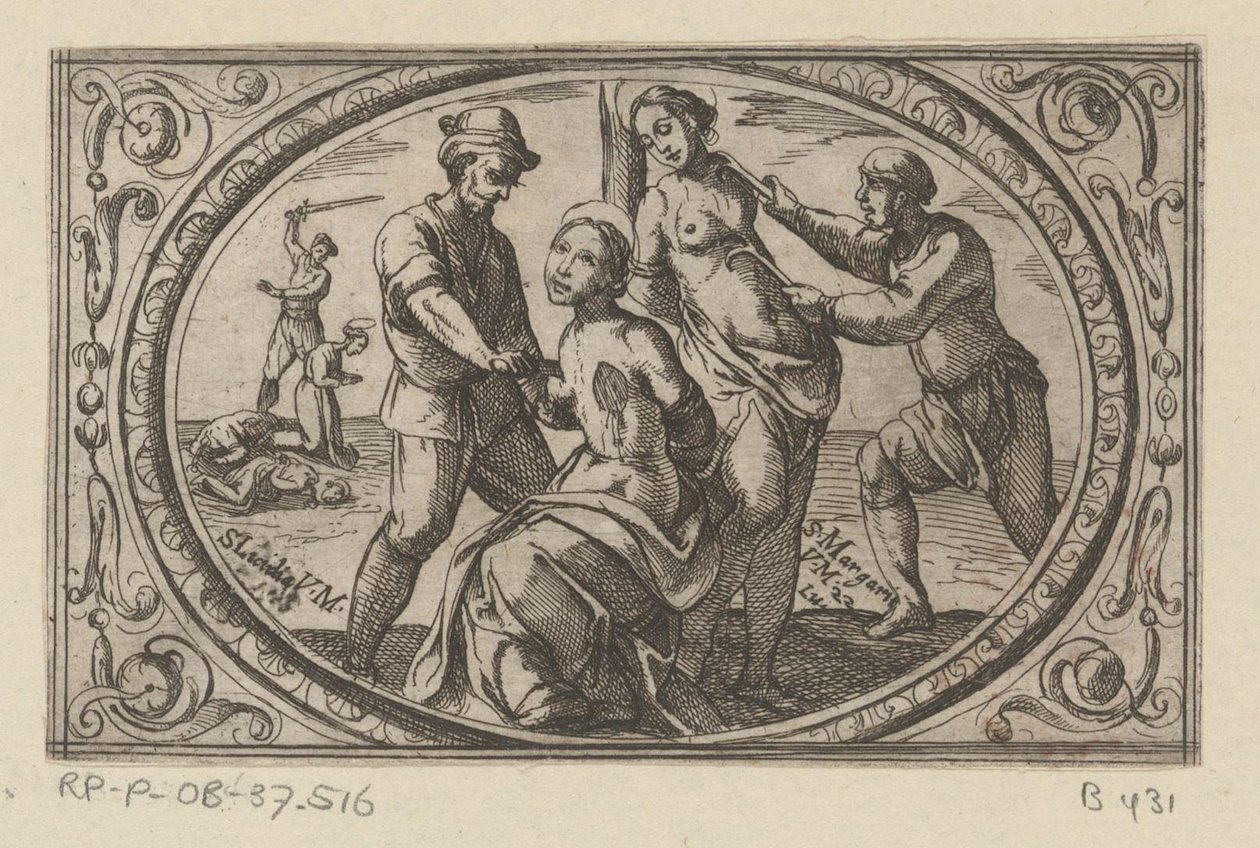 Hl. Licidia und Hl. Margarita von Antonio Tempesta