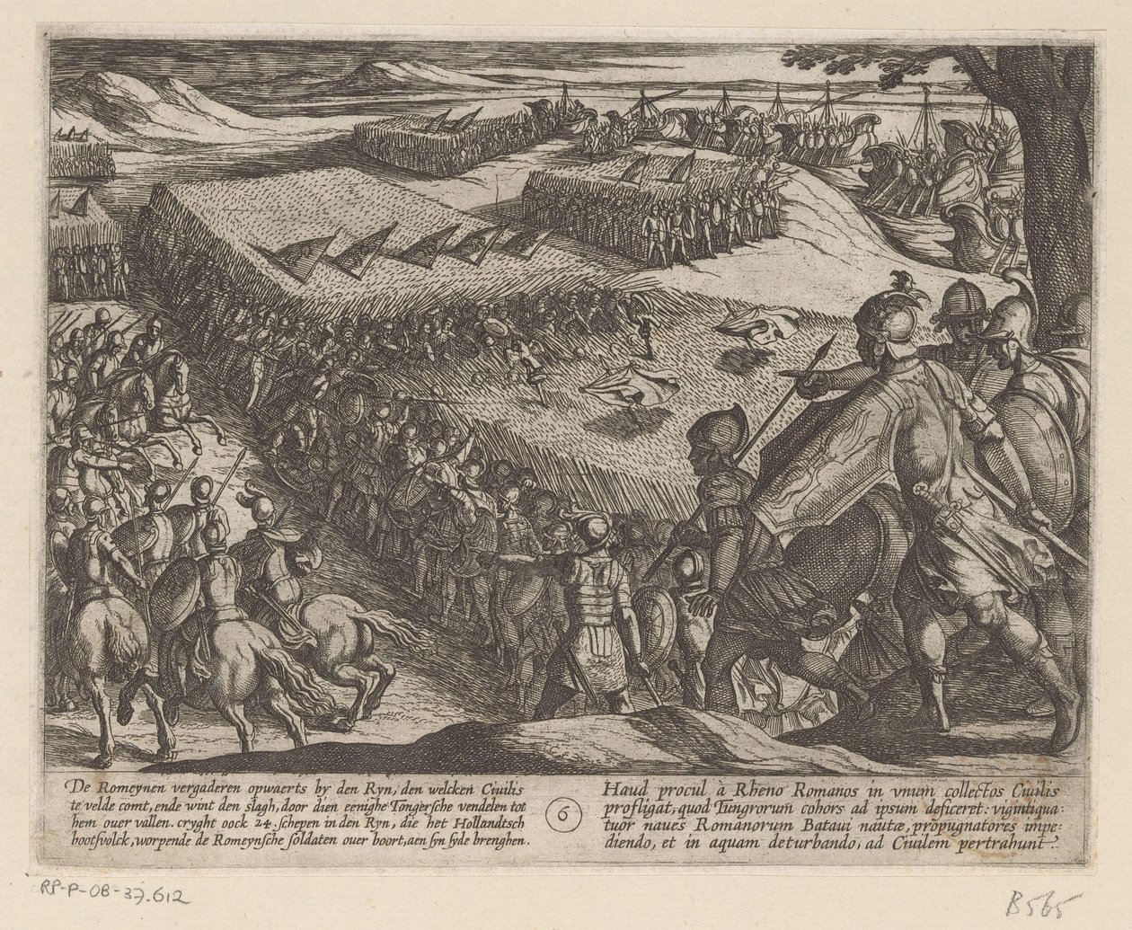 Römer bei Rhein besiegt von Antonio Tempesta