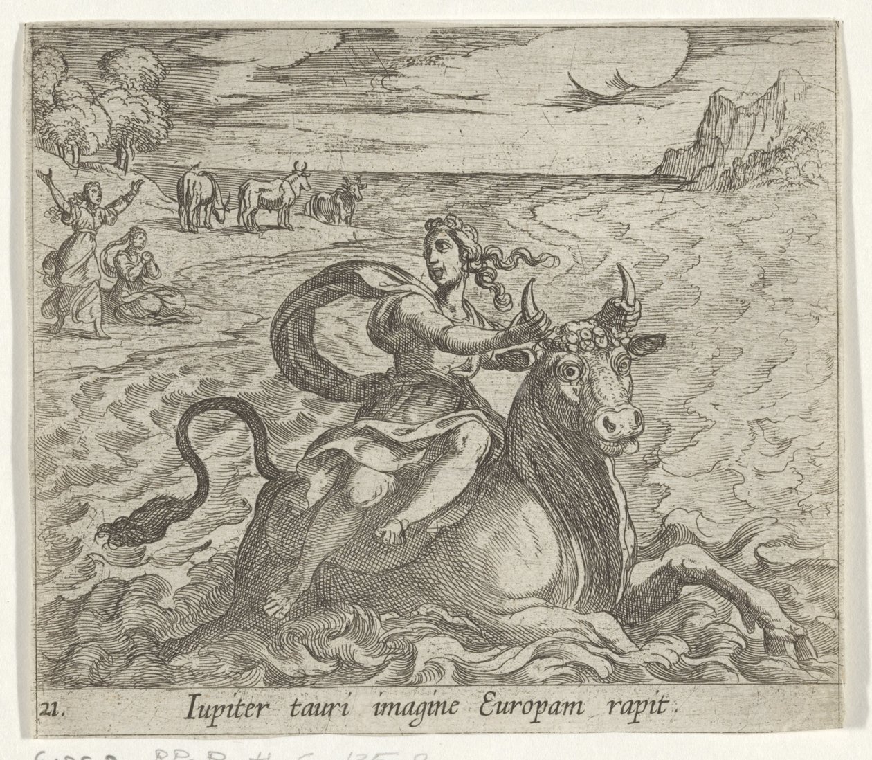 Raub der Europa von Antonio Tempesta