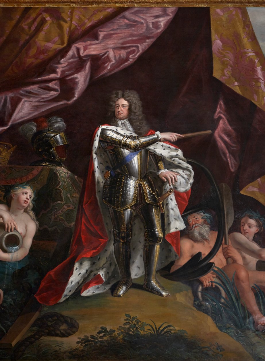 George, Prinz von Dänemark, als Lord High Admiral von England (Detail aus dem Queen
