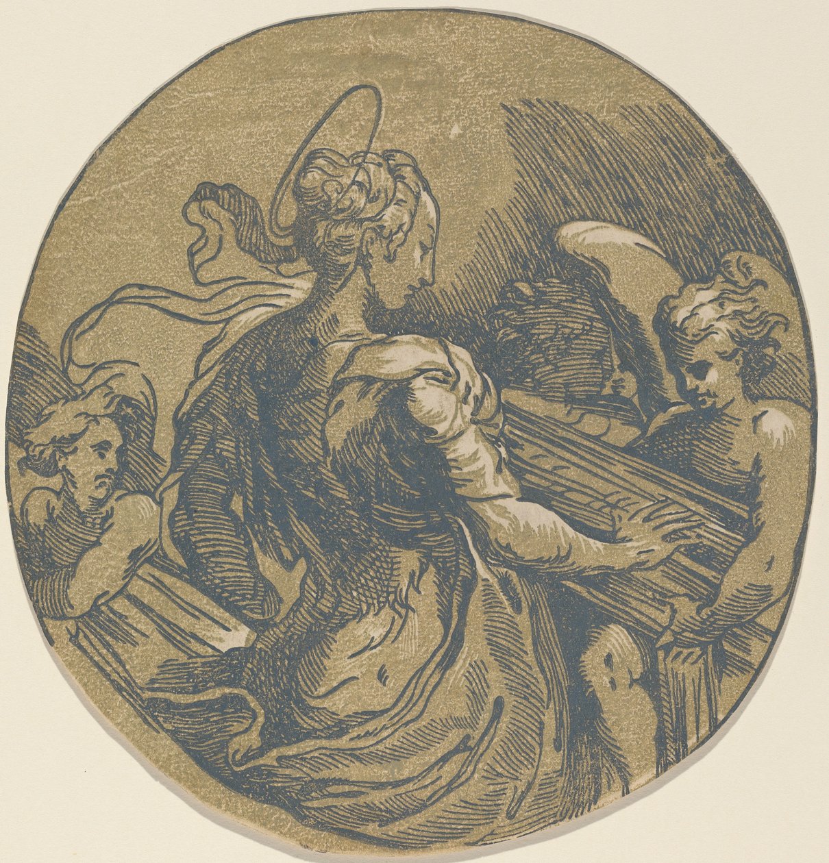 Heilige Cäcilia, erste Hälfte des 16. Jahrhunderts von Antonio da Trento