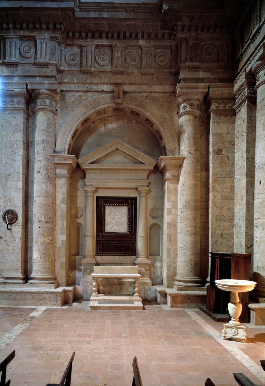 Innenansicht der Kirche von St. Biagio von Antonio da the elder Sangallo