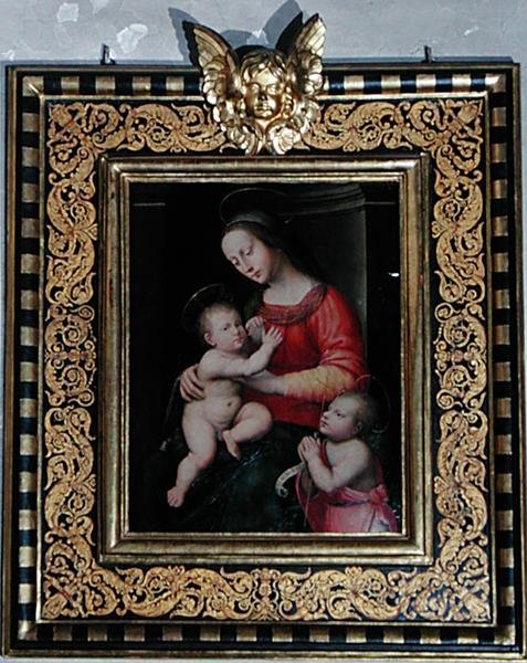 Madonna mit Kind und Johannes dem Täufer von Antonio del Ceraiolo