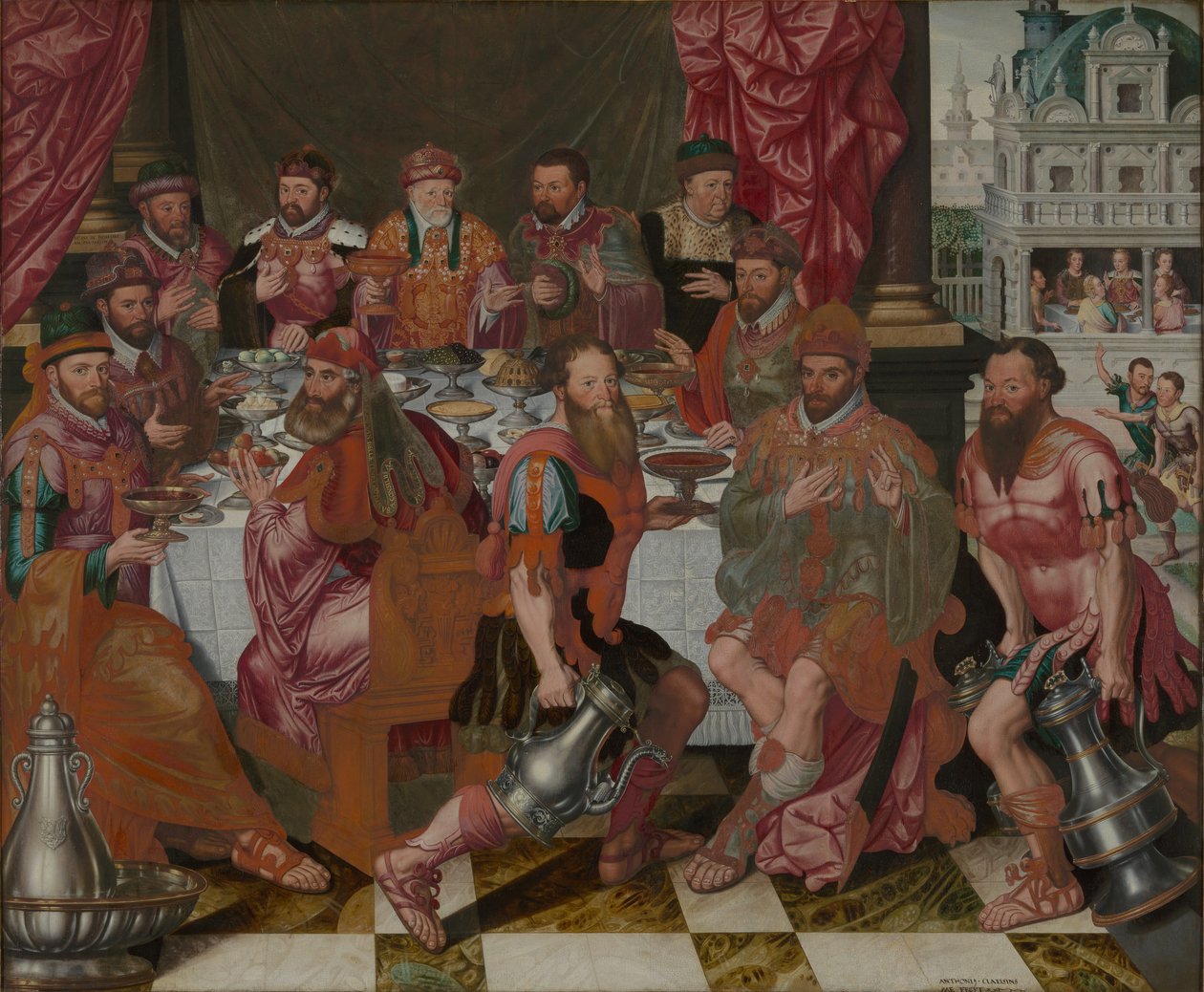 Bankett der Ratsmitglieder des Rathauses von Antoon Claeissens