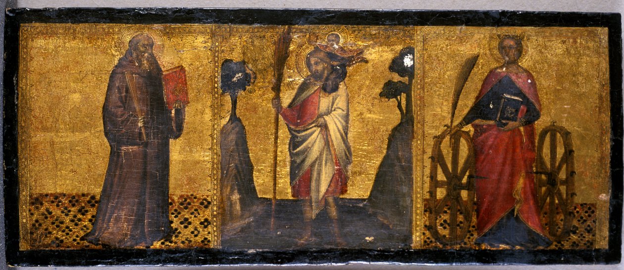 St. Benedikt, St. Christophorus und St. Katharina von Aretino Luca Spinello or Spinelli