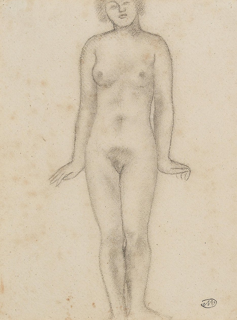 Aristide Maillol Studie für die zentrale Skulptur der drei Nymphen von Aristide Maillol