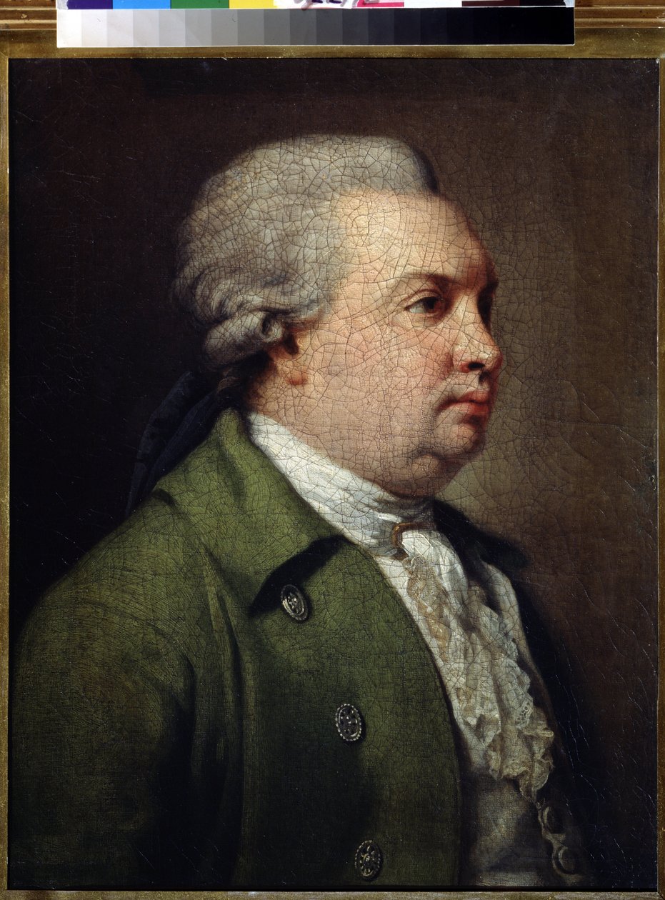 Porträt des Dramatikers Denis Iwanowitsch Fonwisin von Armand Charles Caraffe