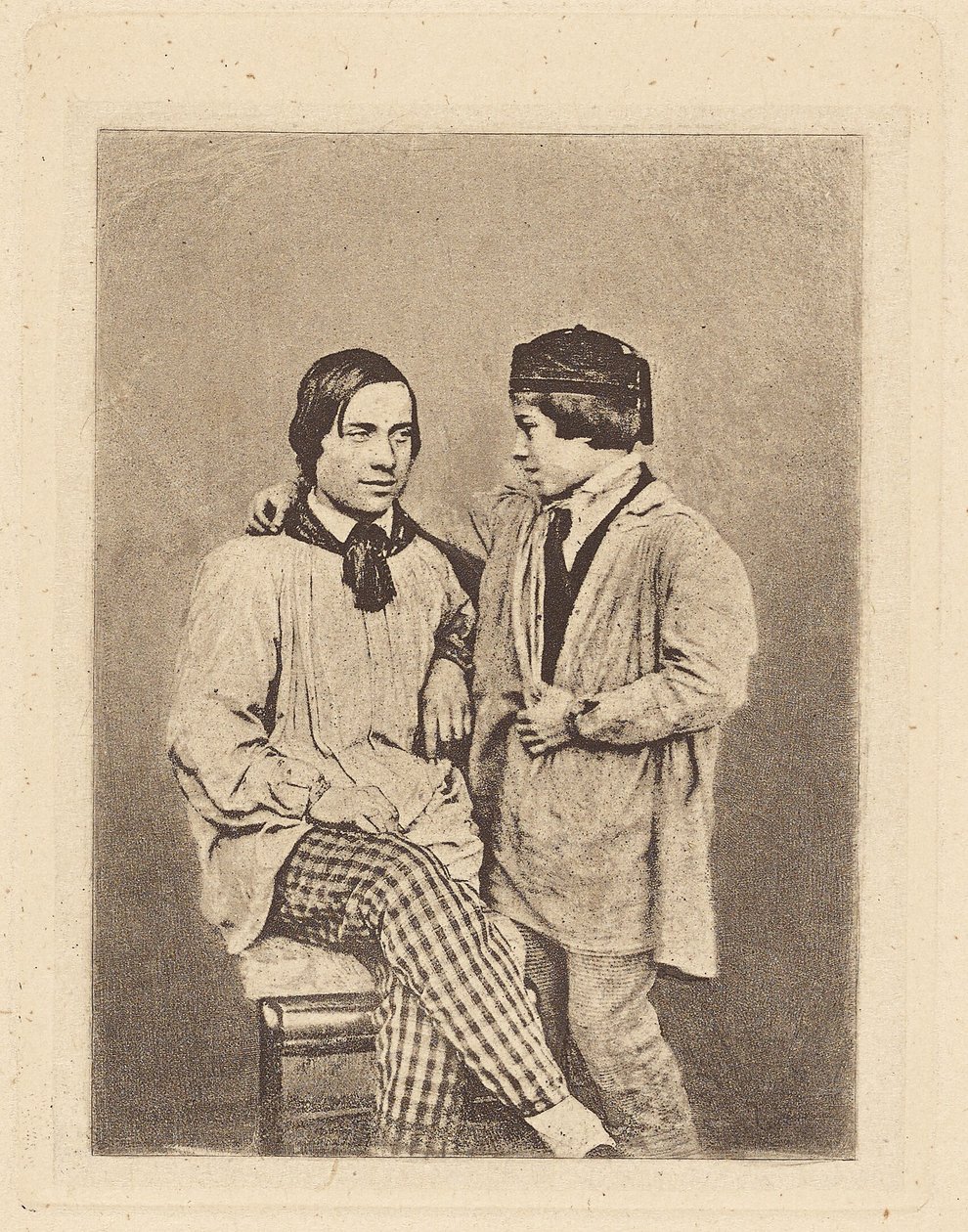 Mann und Junge von Armand Hippolyte Louis Fizeau