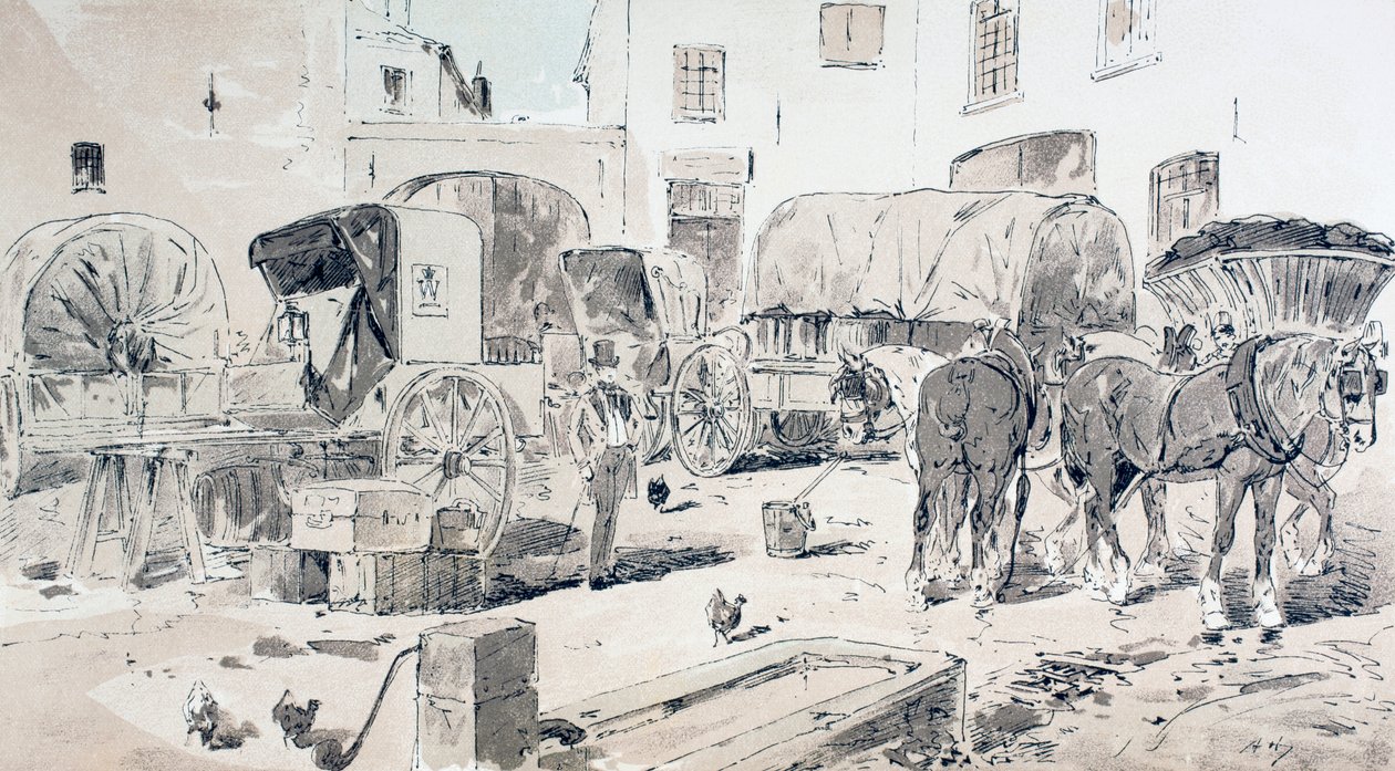Arten von Kutschen im 19. Jahrhundert, 1886 von Armand Jean Heins