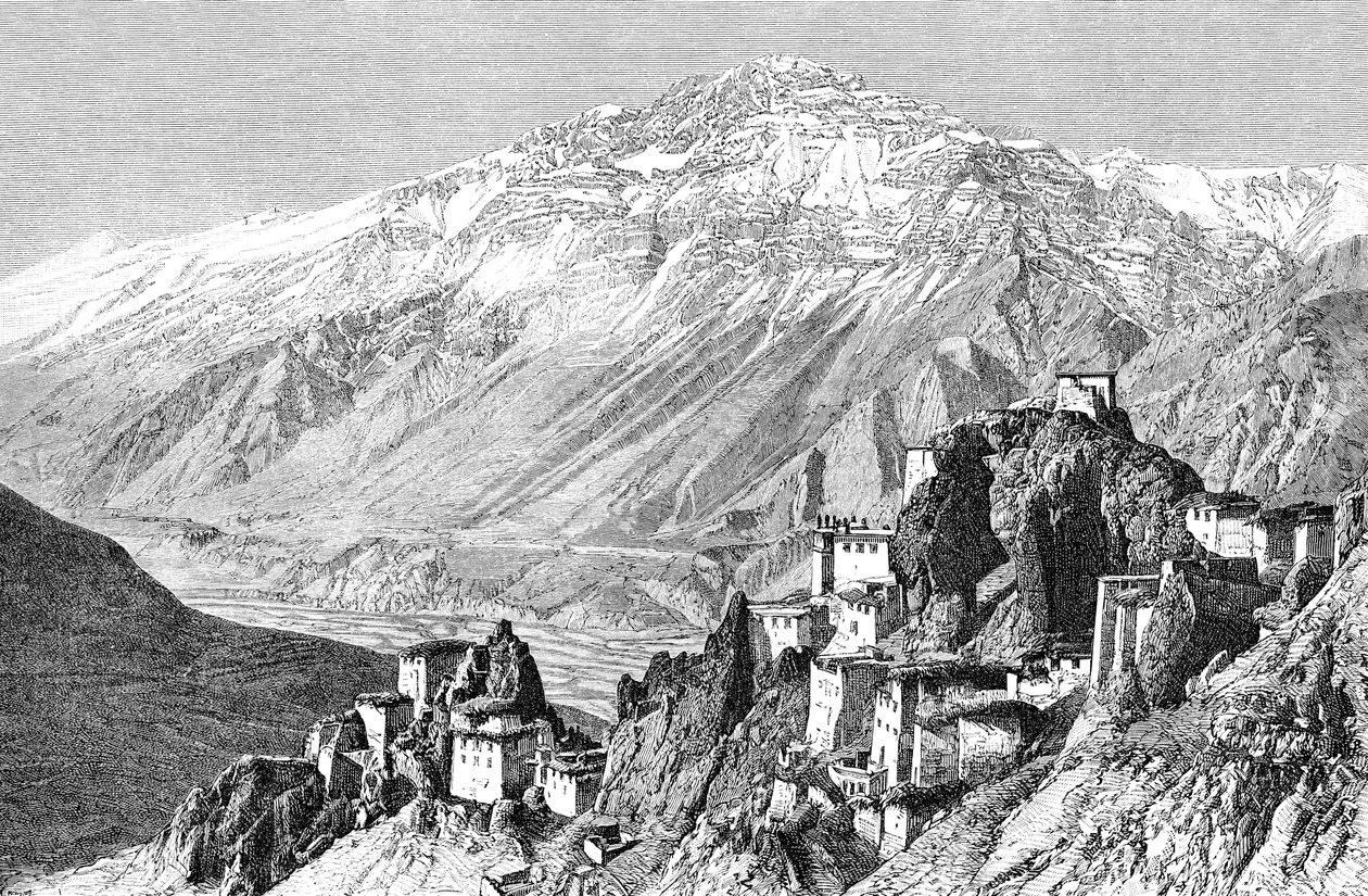 Dankar, Lahul und Spiti, Indien, 1895 von Armand Kohl