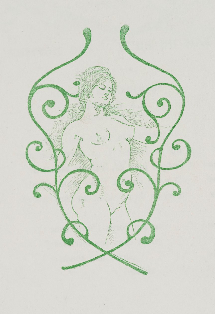 Schlussvignette für Charles Baudelaire, Les Fleurs du Mal von Armand Rassenfosse