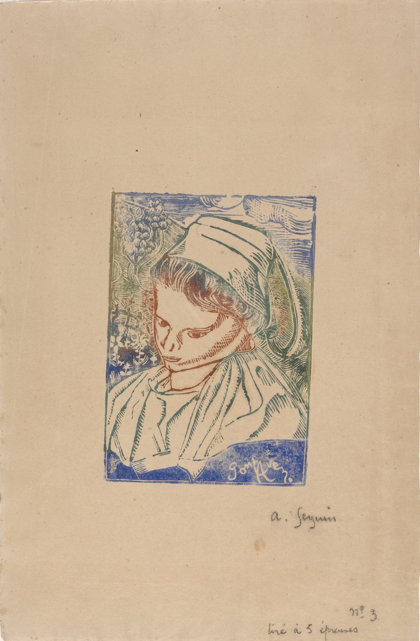 Bretonin aus Pont-Aven, ca. 1896 von Armand Séguin