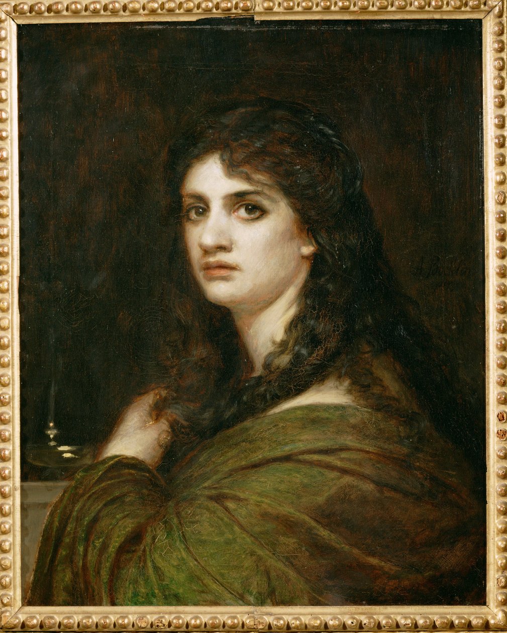 Melancholie - Porträt seiner Tochter Clara von Arnold Böcklin