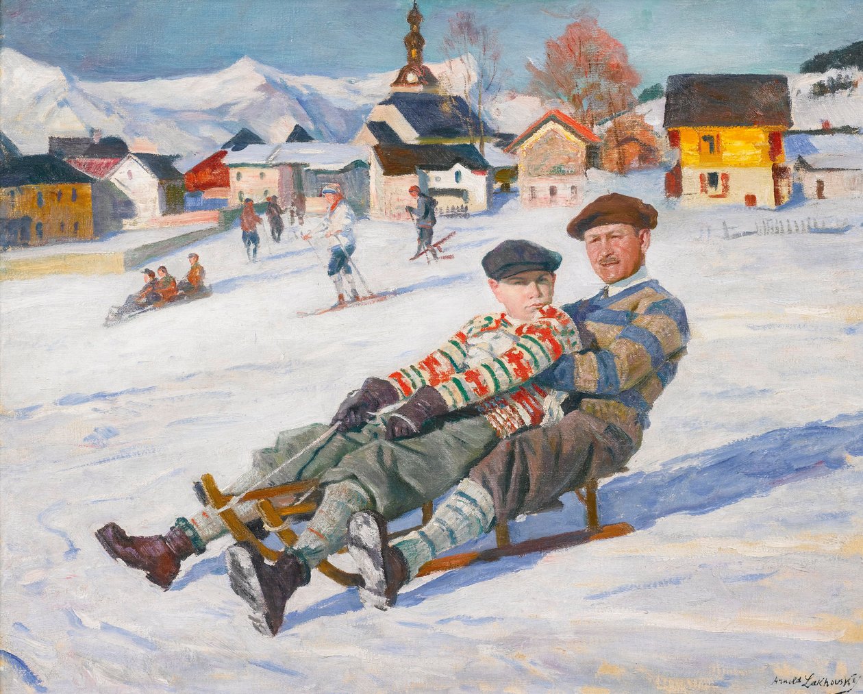 Carol II. von Rumänien und Prinz Michael von Rumänien von Arnold Borisovich Lakhovsky