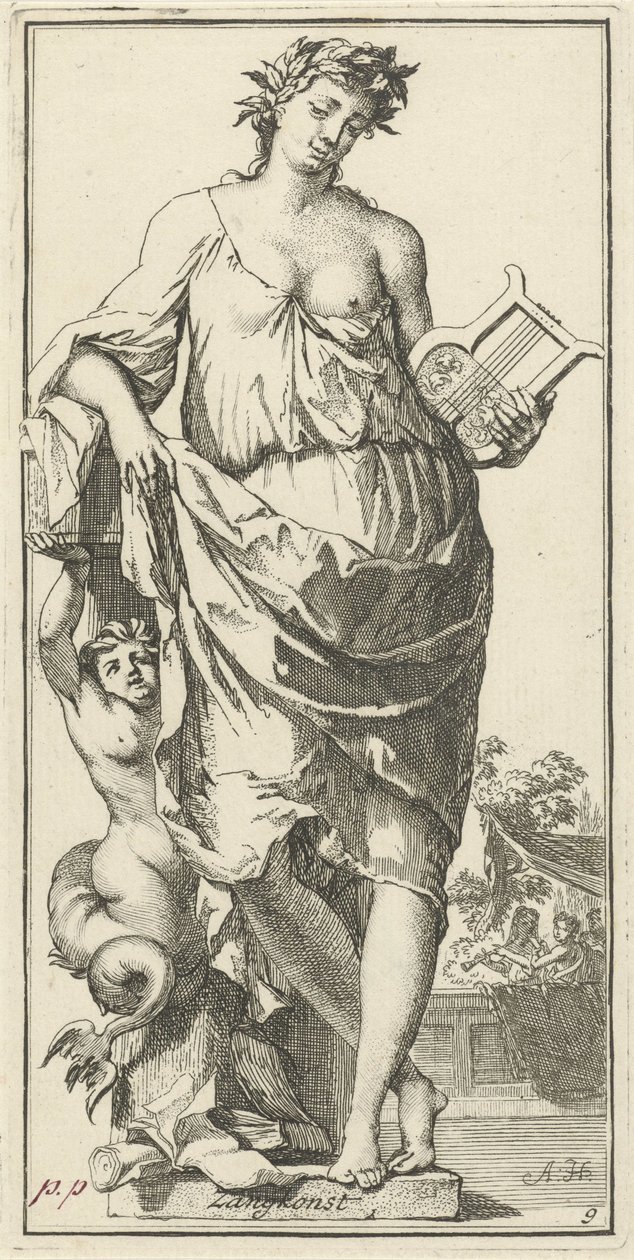 Personifikation der Gesangskunst von Arnold Houbraken