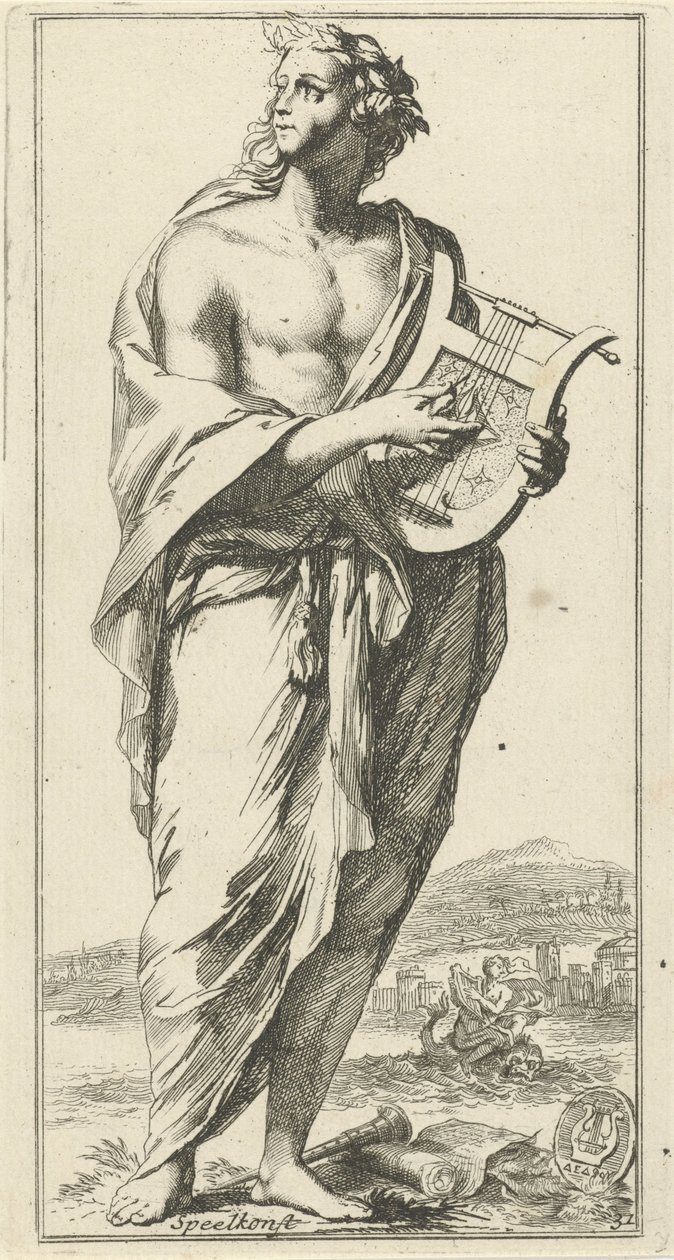 Personifikation der Musik von Arnold Houbraken