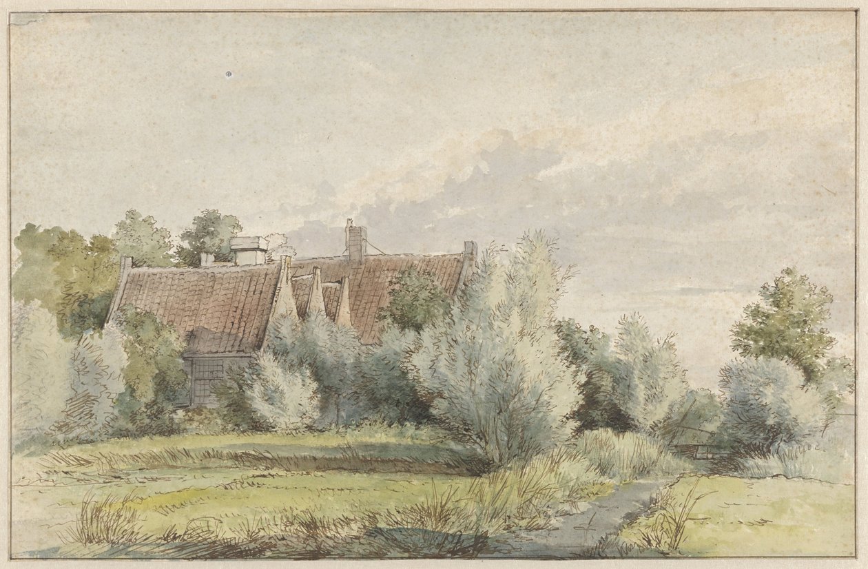 Haus zwischen Bäumen von Arnoldus Johannes Eymer
