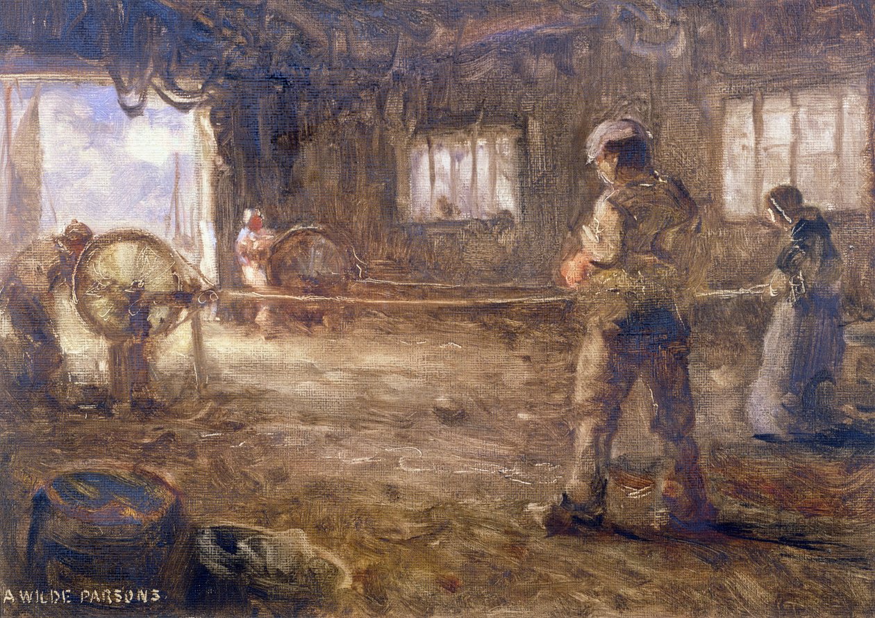 Der Seilgang, 1932 von Arthur Wilde Parsons: Kunstdruck