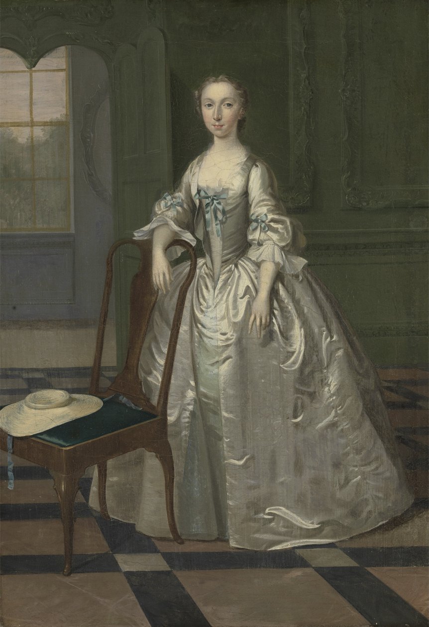 Eine Dame in einem Salon, ca. 1740-41 von Arthur Devis