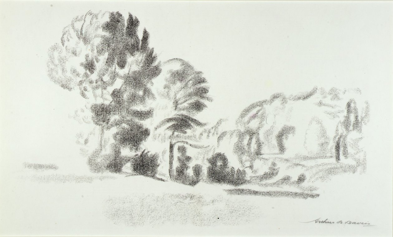 Ufer des Rockland-Sees von Arthur B. Davies