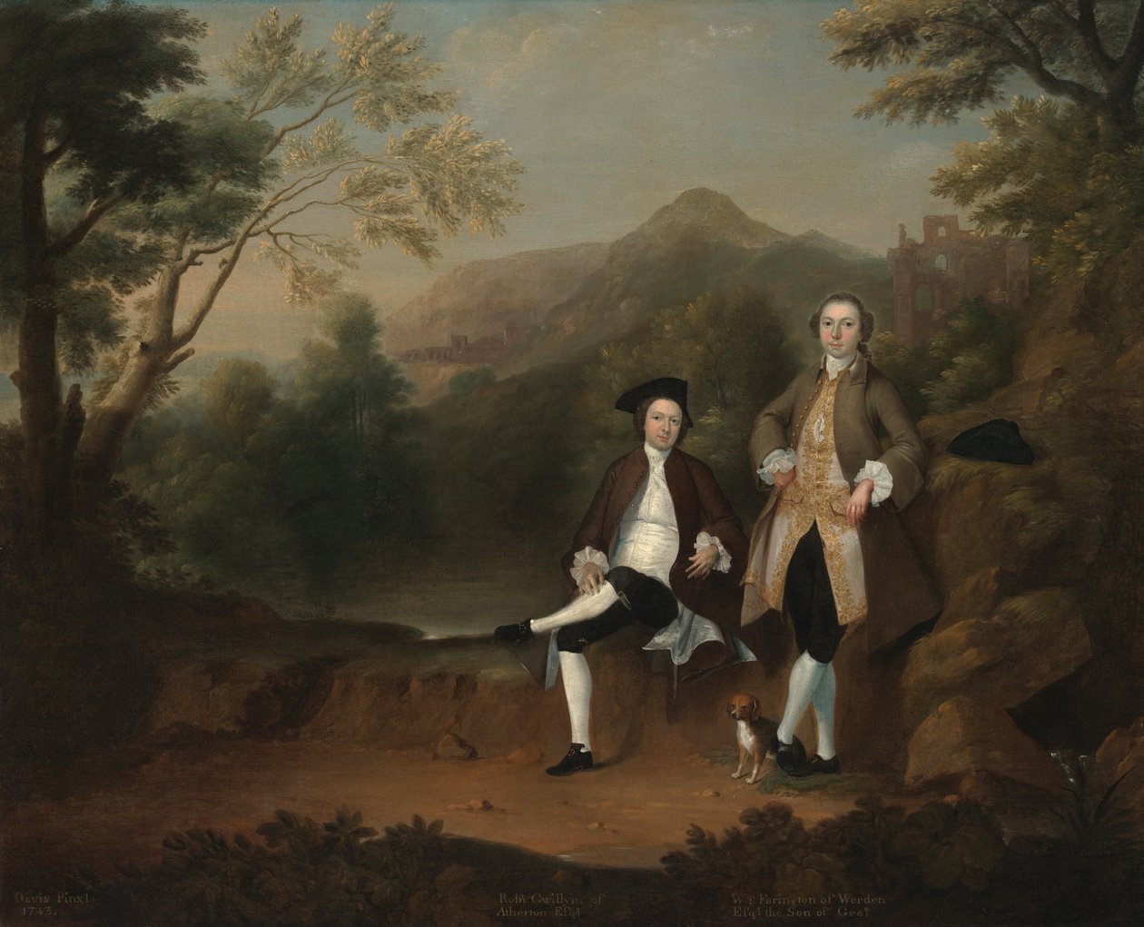 Robert Gwillym von Atherton und William Farington von Werden von Arthur Devis