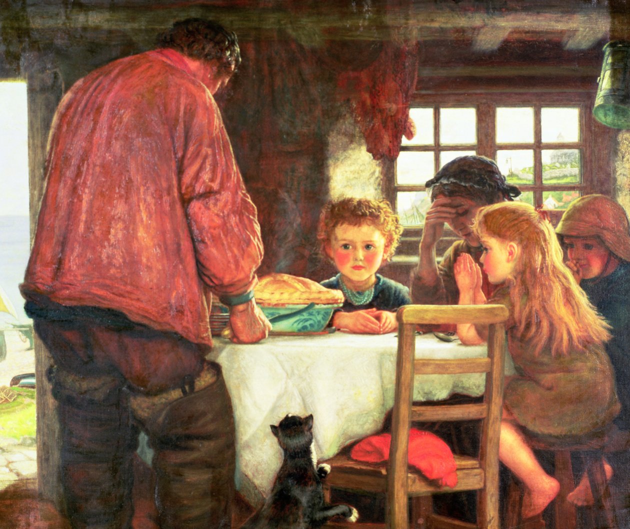 Das Tischgebet oder Der Kapitän und seine Crew von Arthur Hughes