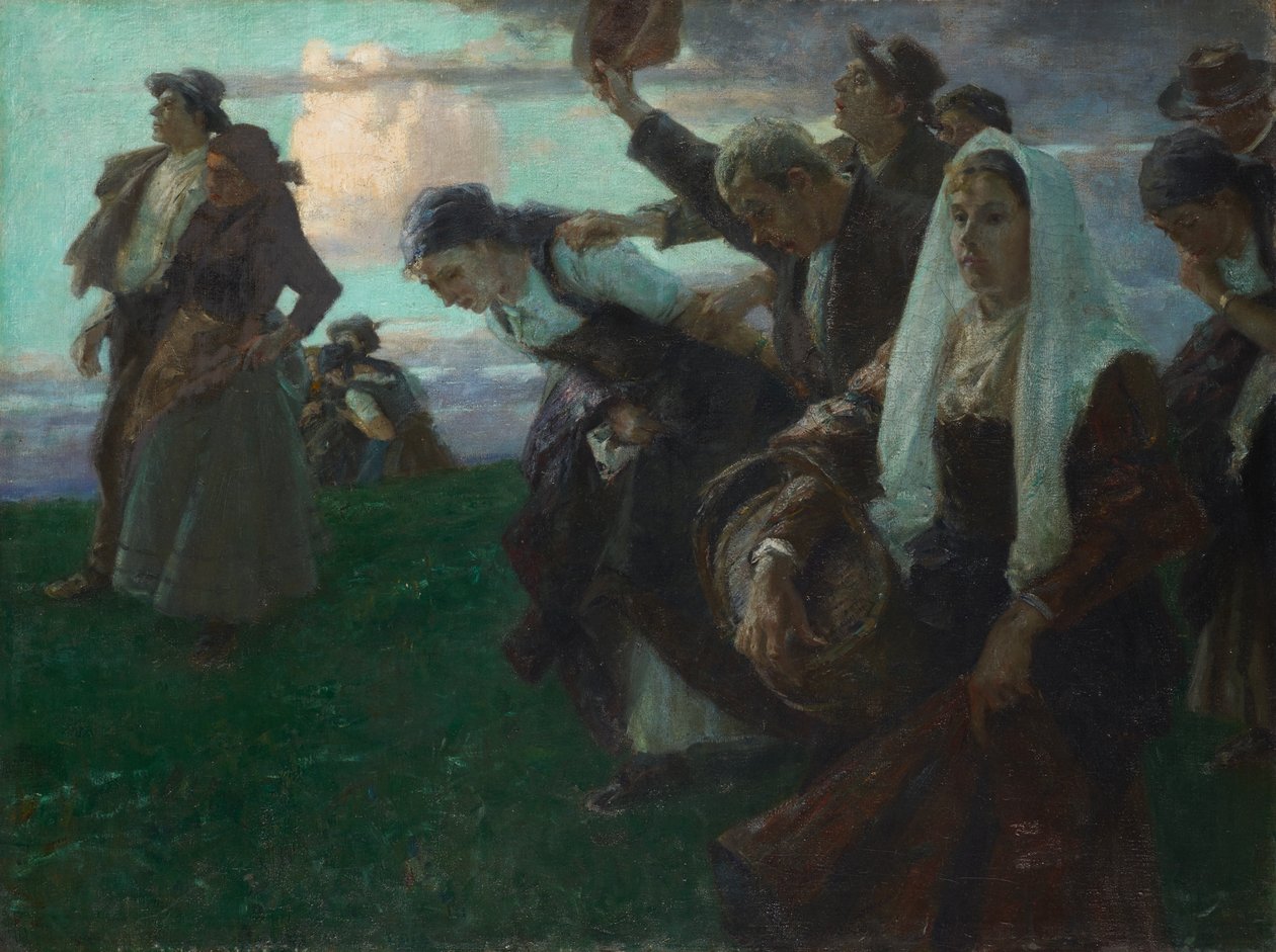 Heimkehr von der Kirchweih von Arthur Langhammer