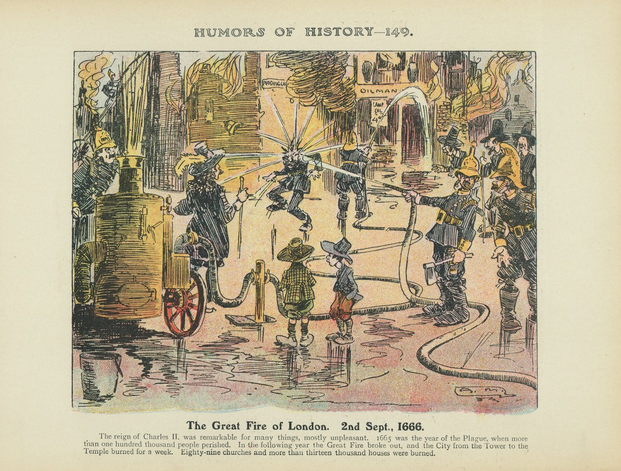 Der Große Brand von London. 2. September von Arthur Moreland