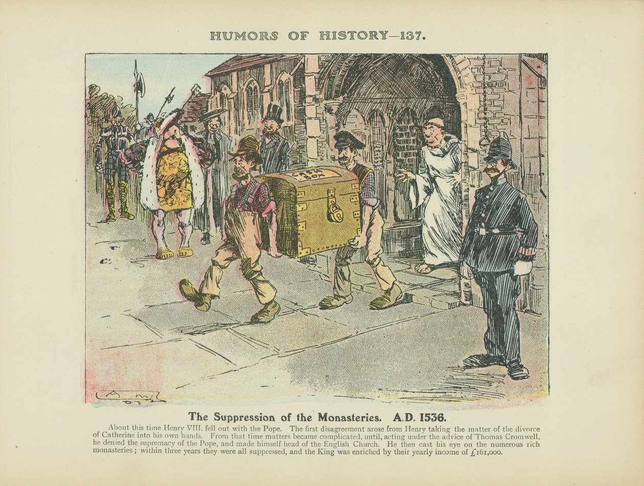 Unterdrückung der Klöster, 1536 von Arthur Moreland