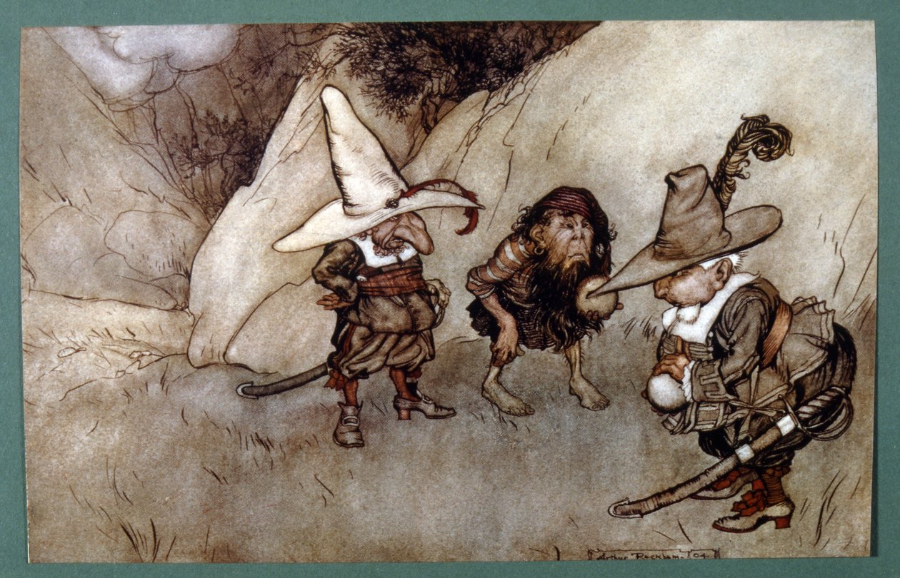Eine Kurzgeschichte des amerikanischen Autors Washington (Illustration) von Arthur Rackham
