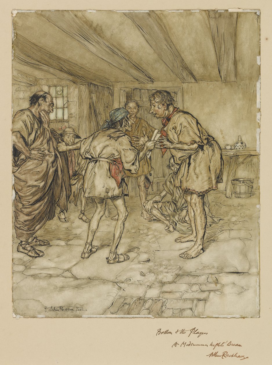 Bottom & die Spieler: Ein Sommernachtstraum von Arthur Rackham