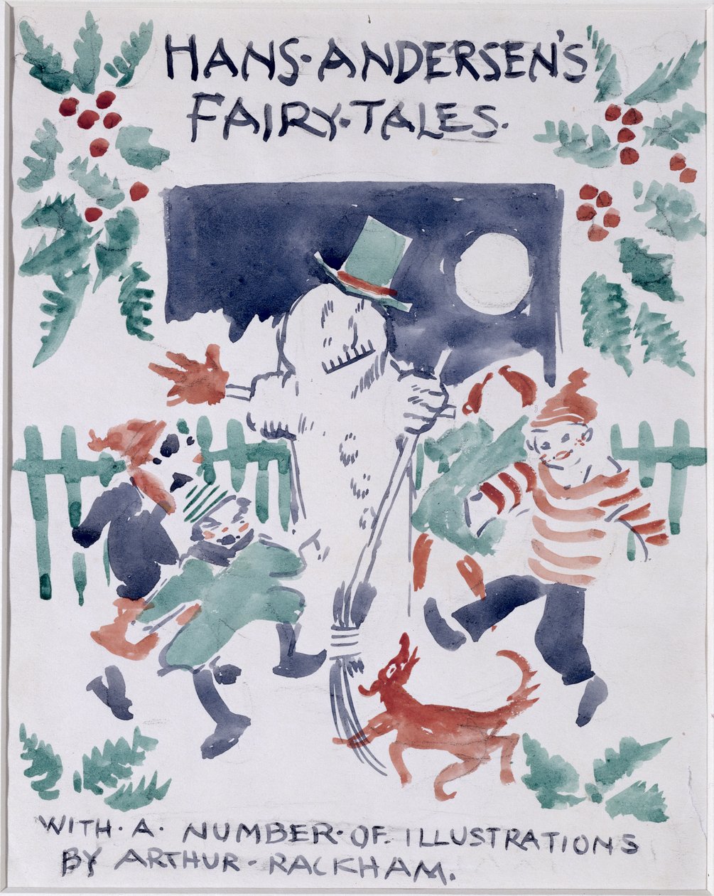 Titelbildskizze für Hans Andersens Märchen von Arthur Rackham