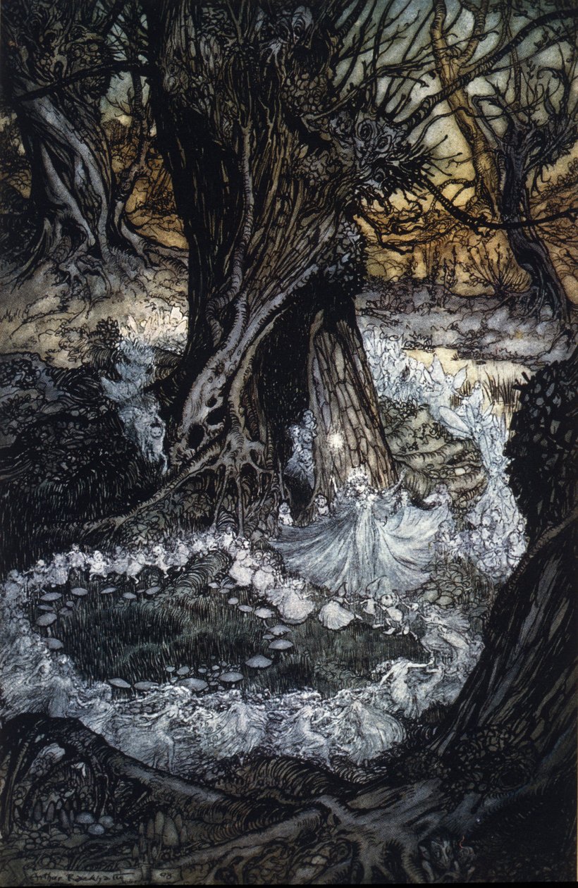 Illustration von Arthur Rackham für Ein Sommernachtstraum von William Shakespeare von Arthur Rackham