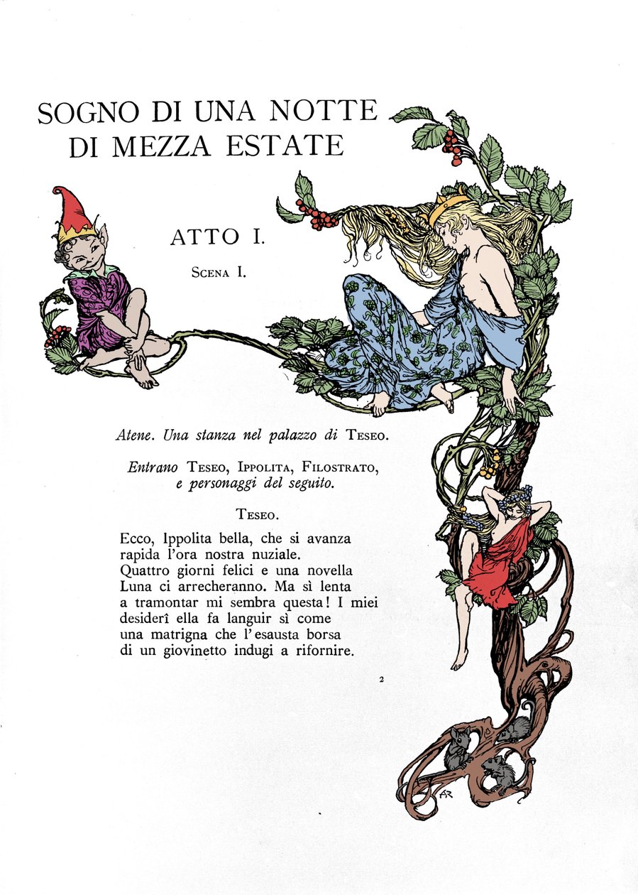 Illustration zu Ein Sommernachtstraum von William Shakespeare von Arthur Rackham