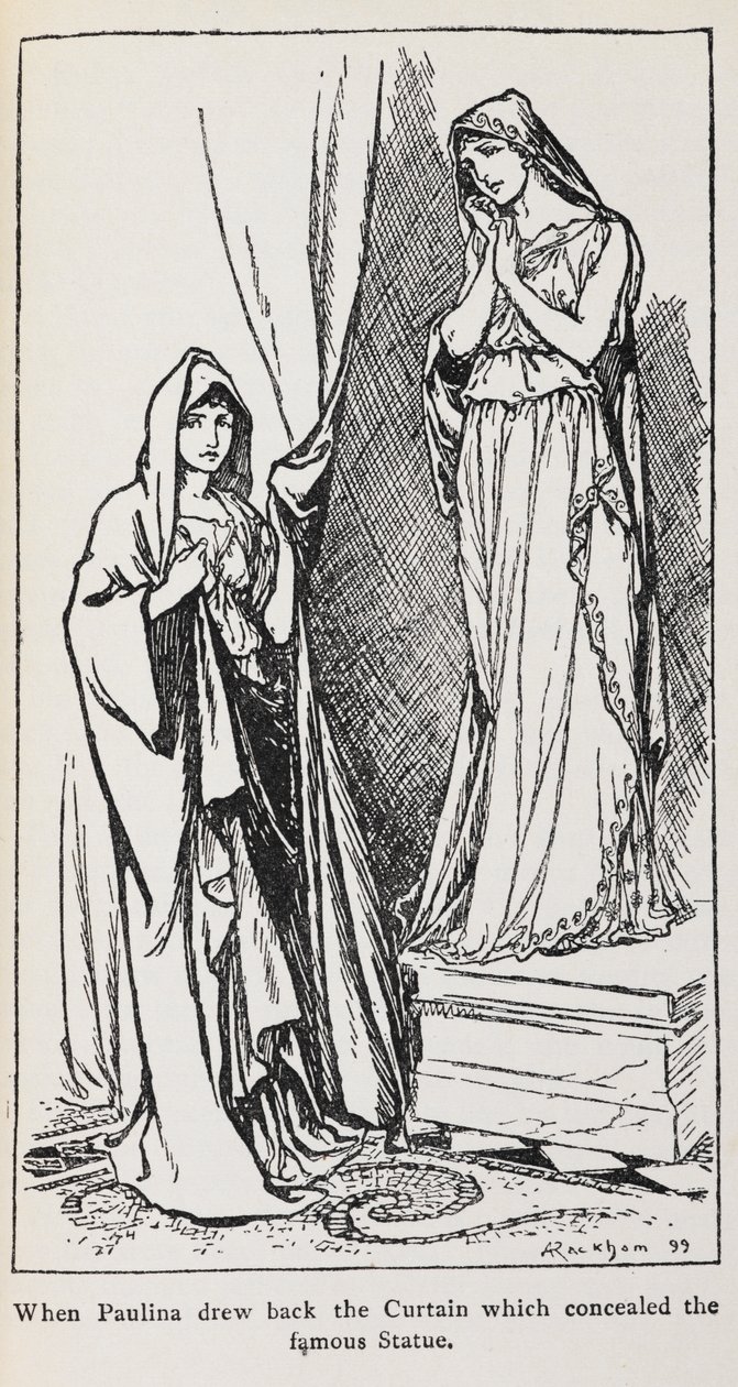 Illustration von Paulina aus Das Wintermärchen von Arthur Rackham