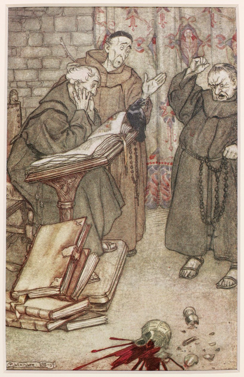 Illustration von Die Dohle von Rheims, 1907 von Arthur Rackham