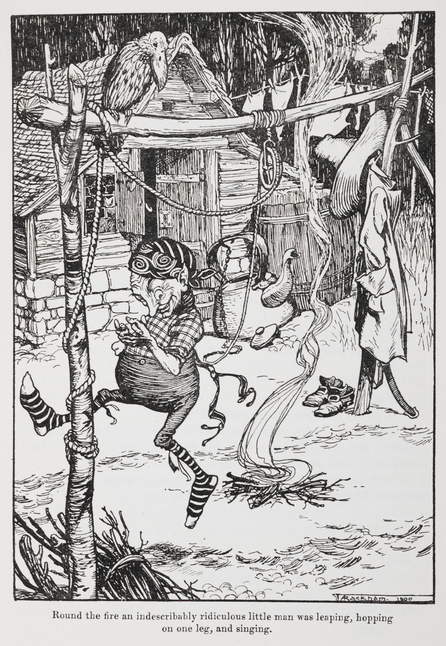 Rumpelstilzchen von Arthur Rackham: hochwertiger Kunstdruck