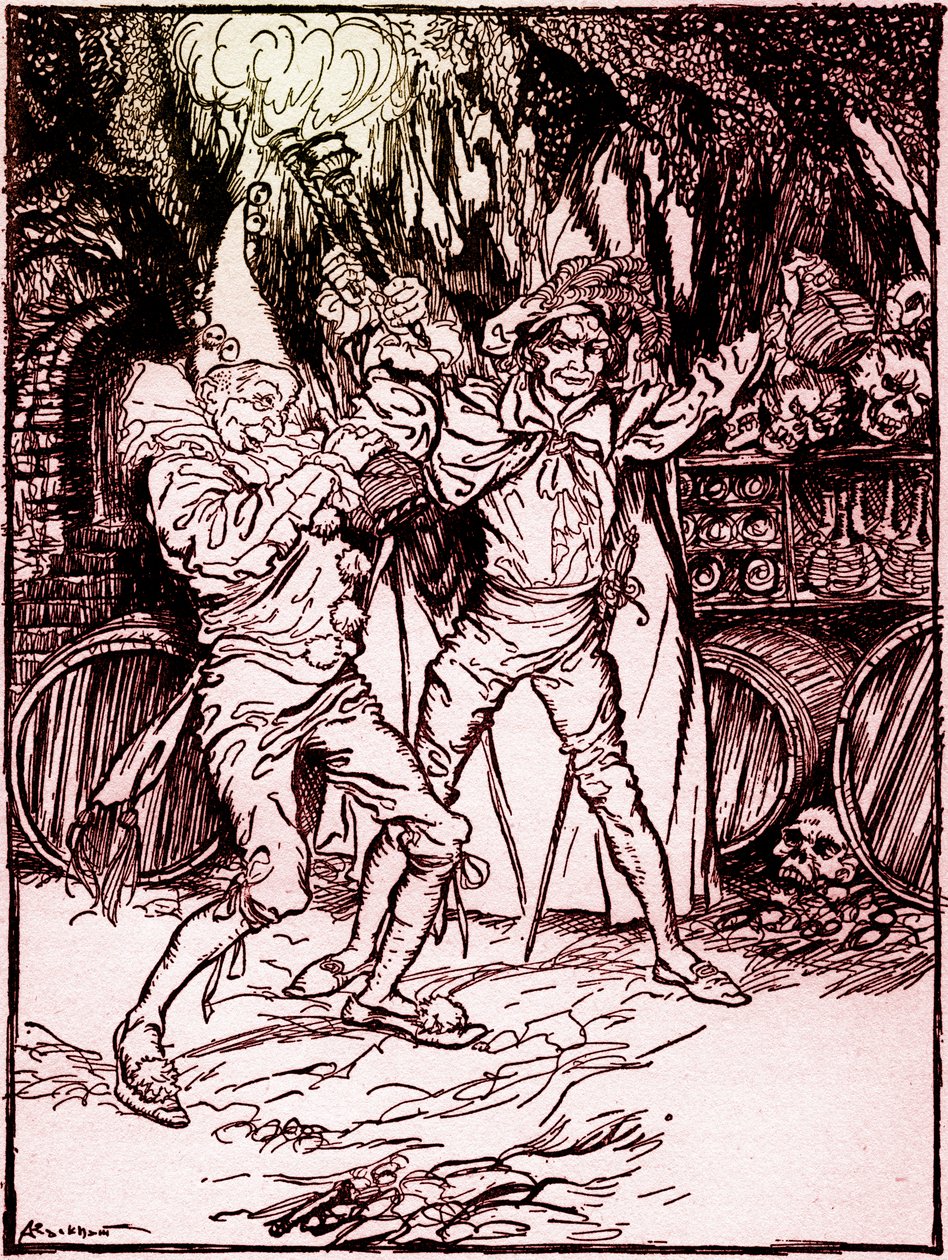 Das Fass Amontillado von Edgar Allan Poe von Arthur Rackham