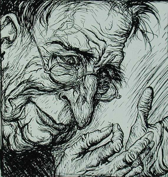 Der Floh und der Mann, Illustration aus 