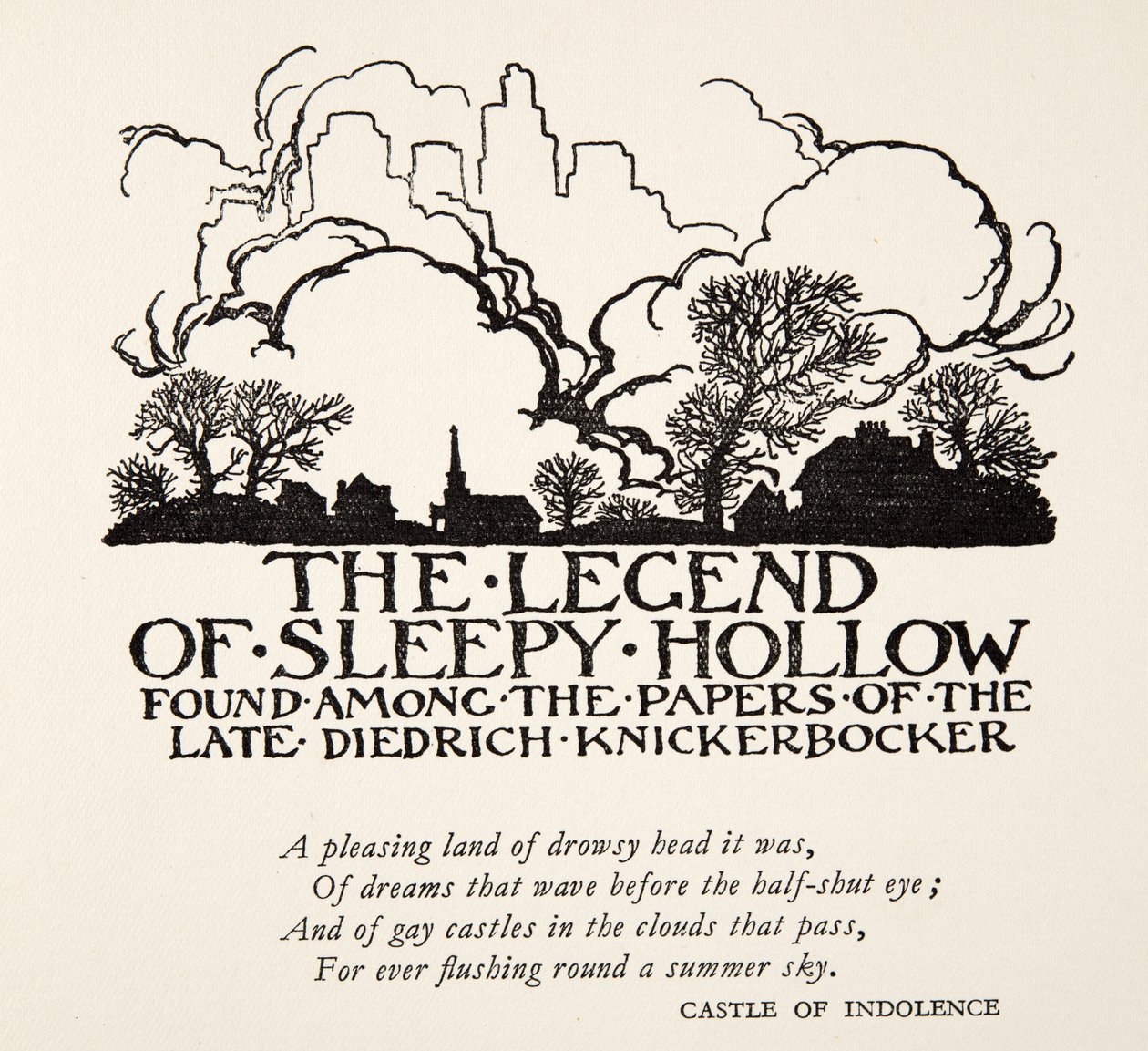 Die Legende von Sleepy Hollow, aus Die Legende von Sleepy Hollow von Washington Irving (1783 - 1859), veröffentlicht 1928 von Arthur Rackham